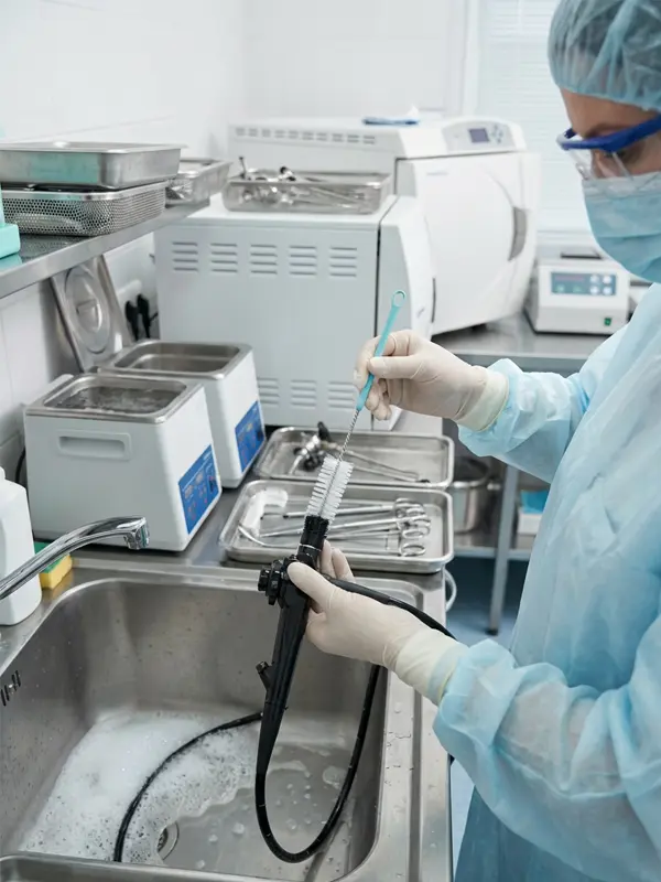 Perie pentru endoscop